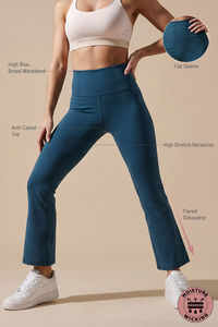 Zelocity Quick Dry Yoga & Training Flare Pant - Teal Blue — thumbnail 5